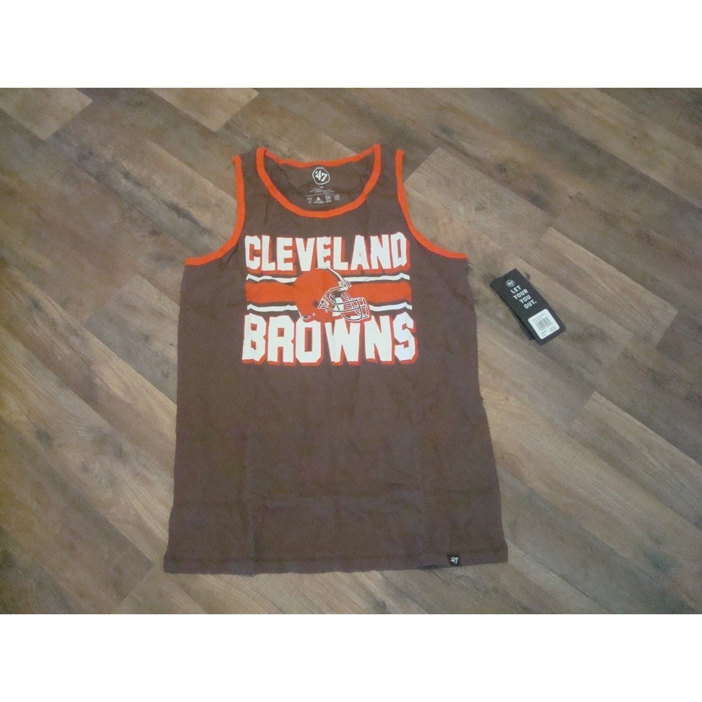 CLEVELAND BROWNS TANK TOP SMALL NEW SHIRT Y2K DEADSTOCK VINTAGE ST5